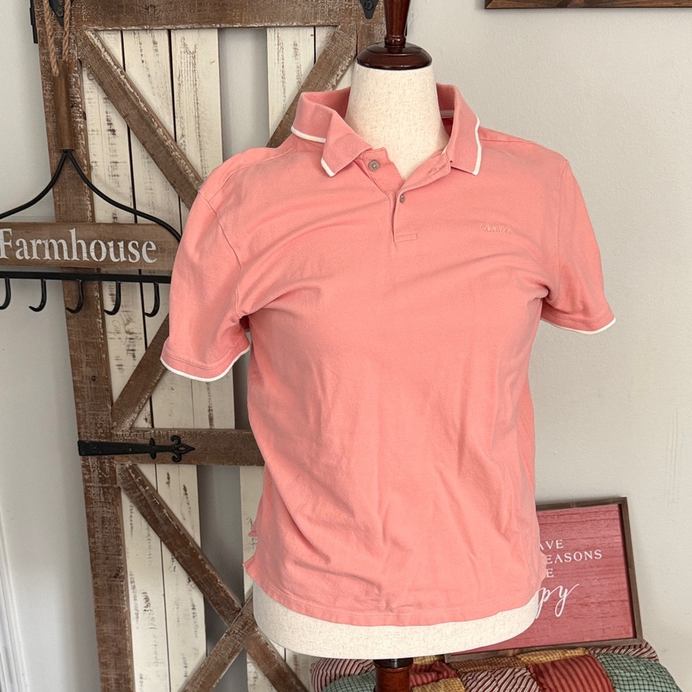 Calvin Klein Coral Polo Shirt